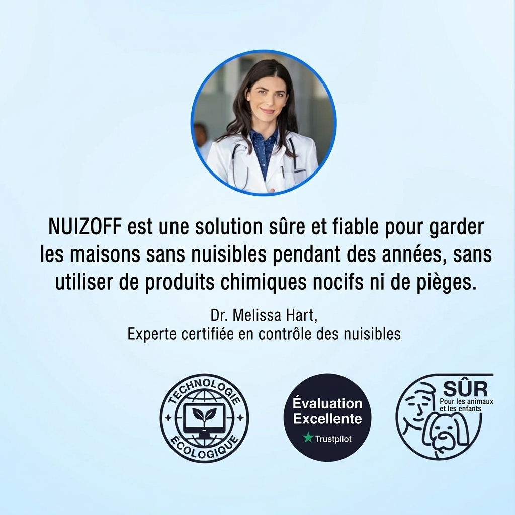 Répulsif Ultrason anti-nuisibles NUIZOFF