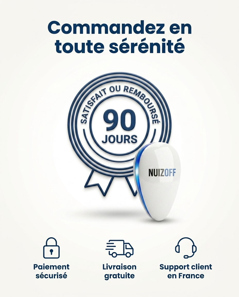 Répulsif Ultrason anti-nuisibles NUIZOFF